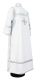 Deacon vestments - natural German velvet (white-silver) (back), Standard design