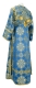 Subdeacon vestments - Pochaev metallic brocade B (blue-gold) back, Standard design