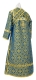 Subdeacon vestments - Dormition metallic brocade B (blue-gold) back, Standard design