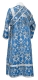 Subdeacon vestments - Thebroniya metallic brocade B (blue-silver) back, Standard design