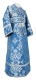 Subdeacon vestments - Sloutsk metallic brocade B (blue-silver), Standard design