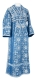 Subdeacon vestments - Salim metallic brocade B (blue-silver), Standard design