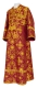 Subdeacon vestments - Pskov metallic brocade B (claret-gold), Standard design