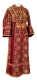 Subdeacon vestments - Salim metallic brocade B (claret-gold), Standard design