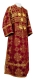 Subdeacon vestments - Pochaev metallic brocade B (claret-gold), Standard design