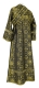 Subdeacon vestments - Salim metallic brocade B (black-gold) back, Standard design
