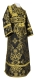 Subdeacon vestments - Sloutsk metallic brocade B (black-gold), Standard design