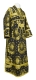 Subdeacon vestments - Nativity Star metallic brocade B (black-gold), Economy design