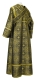 Subdeacon vestments - Shouya metallic brocade B (black-gold) back, Standard design