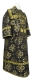 Subdeacon vestments - Kostroma metallic brocade B (black-gold), Standard design