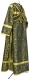 Subdeacon vestments - Nicea metallic brocade B (black-gold) (back), Standard design