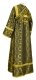 Subdeacon vestments - Vasilia metallic brocade B (black-gold) back, Standard design