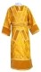 Subdeacon vestments - Vinograd metallic brocade B (yellow-gold) with velvet inserts, Standard design