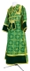 Subdeacon vestments - Custodian metallic brocade B (green-gold), with velvet inserts, Standard design