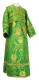 Subdeacon vestments - Rose metallic brocade B (green-gold), Standard design