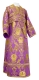 Subdeacon vestments - Rose metallic brocade B (violet-gold), Standard design