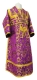 Subdeacon vestments - Thebroniya metallic brocade B (violet-gold), Standard design