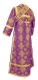 Subdeacon vestments - Resurrection metallic brocade B (violet-gold) back, Standard design