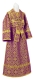Subdeacon vestments - Dormition metallic brocade B (violet-gold), Standard design