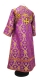 Subdeacon vestments - Korona metallic brocade B (violet-gold) back, Standard design