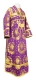 Subdeacon vestments - Nativity Star metallic brocade B (violet-gold), Economy design