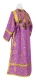 Subdeacon vestments - Prestol metallic brocade B (violet-gold) back, Economy design