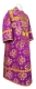 Subdeacon vestments - Kostroma metallic brocade B (violet-gold), Standard design