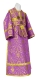 Subdeacon vestments - Prestol metallic brocade B (violet-gold), Economy design