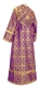 Subdeacon vestments - Zlatoust metallic brocade B (violet-gold) back, Standard design
