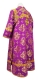 Subdeacon vestments - Kostroma metallic brocade B (violet-gold) back, Standard design