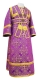 Subdeacon vestments - Soloun metallic brocade B (violet-gold), Standard design