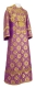 Subdeacon vestments - Myra Lycea metallic brocade B (violet-gold), Standard design