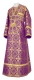 Subdeacon vestments - Zlatoust metallic brocade B (violet-gold), Standard design