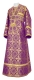 Subdeacon vestments - Zlatoust metallic brocade B (violet-gold), Standard design