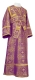 Subdeacon vestments - Shouya metallic brocade B (violet-gold), Standard design