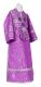Subdeacon vestments - Prestol metallic brocade B (violet-silver), Economy design