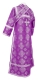 Subdeacon vestments - Vasiliya metallic brocade B (violet-silver) back, Premium design