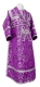 Subdeacon vestments - Thebroniya metallic brocade B (violet-silver), Standard design