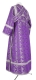 Subdeacon vestments - Old-Greek metallic brocade B (violet-silver) back, Standard design