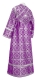 Subdeacon vestments - Zlatoust metallic brocade B (violet-silver) back, Standard design