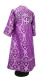 Subdeacon vestments - Korona metallic brocade B (violet-silver) back, Standard design