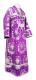 Subdeacon vestments - Nativity Star metallic brocade B (violet-silver), Economy design