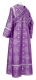 Subdeacon vestments - Shouya metallic brocade B (violet-silver) back, Standard design