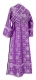 Subdeacon vestments - Salim metallic brocade B (violet-silver) back, Standard design