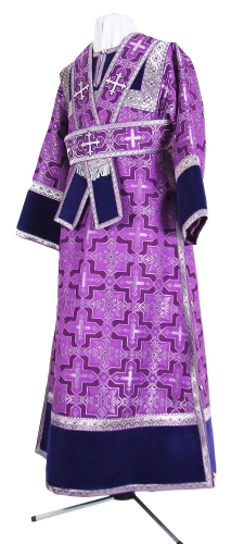 Subdeacon vestments - metallic brocade B (violet-silver)