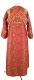 Subdeacon vestments - Corinth metallic brocade B (red-gold) (back), Standard design