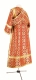 Subdeacon vestments - Poutivl metallic brocade B (red-gold) back, Economy design