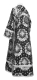 Subdeacon vestments - Nativity Star metallic brocade B (black-silver) back, Economy design