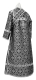 Subdeacon vestments - Dormition metallic brocade B (black-silver) back, Standard design