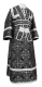 Subdeacon vestments - Alania metallic brocade B (black-silver), Economy design